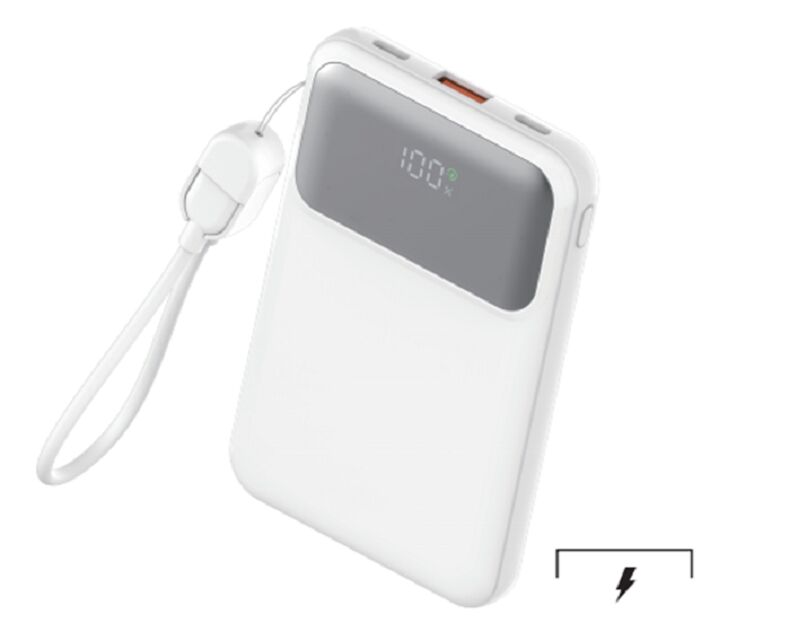 Power Bank da 10000 mAh,22.5W PD, doppia cella polimerica di tipo C, grado A
