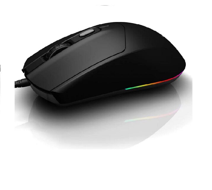 4D Wired RGB Mouse, 78g, 1000 DPI, Nero, cavo USB da 1,2 M con luce