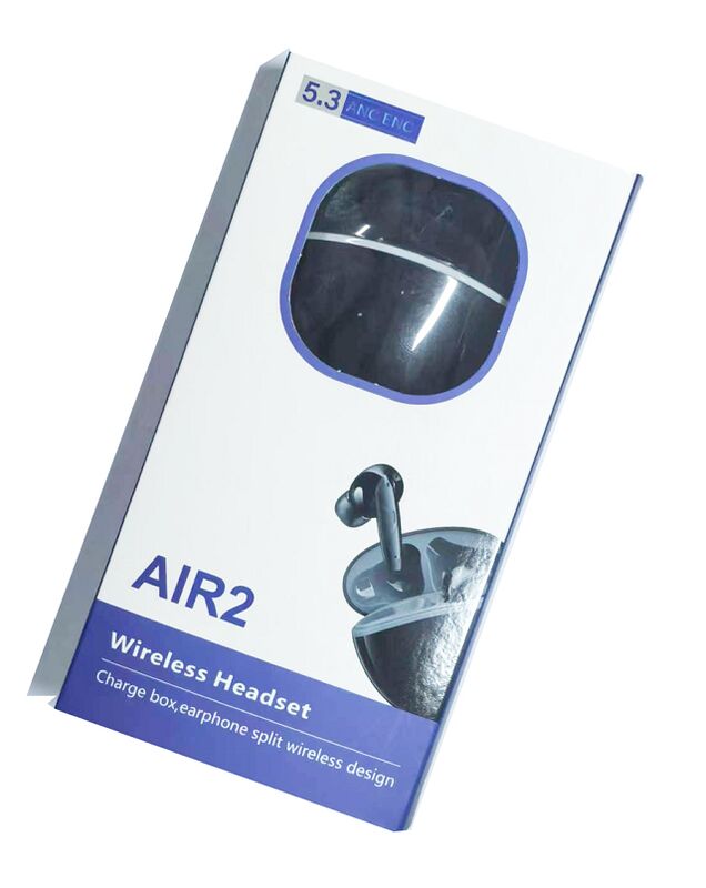 ANC TWS Earbuds, Mic MEMS, F13 Composite Diaphragm, Tipo-C, Cassa 200mAh, Nero/Bianco