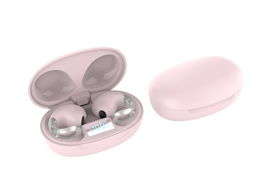 OWS auricolari wireless a orecchia aperta, 12mm Driver, 4H Playtime, Bluetrum 5656T,Nero/Bianco/Pink/Rosso