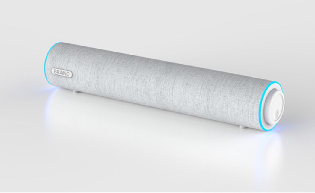 3W*2 Soundbar per desktop,Doppia driver da 2 pollici, 35Hz-16kHz, >36dB di separazione, alimentato da USB (DC 5V), finitura in plastica + tessuto, cavo da 1,3 m