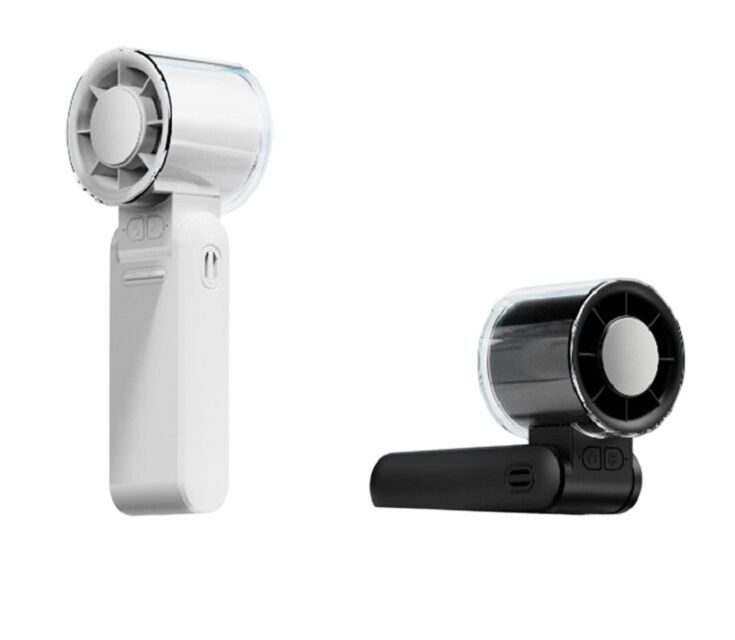 Ventilatore pieghevole da 4000 mAh, 4 velocità, telaio metallico, tipo-C, 3 colori