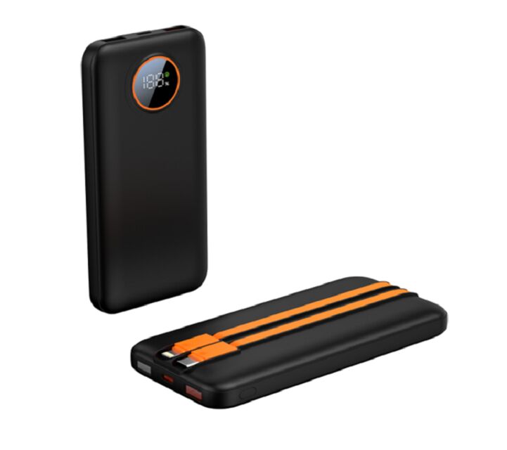 10000mAh Cable Power Bank incorporato,PD 22.5W, Tipo C/Lightning, A-Cell