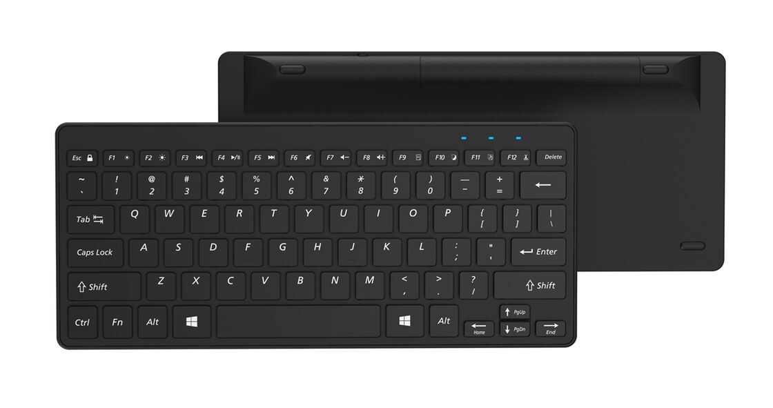 Tastiera wireless a doppia modalità ultra-sottile, tasti a forbice, 2.4G + Bluetooth 5.0