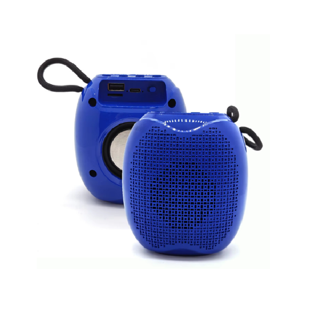 Mini Bluetooth 5.0 altoparlante, 3W audio portatile con carica tipo-C (Nero/rosso/azzurro)