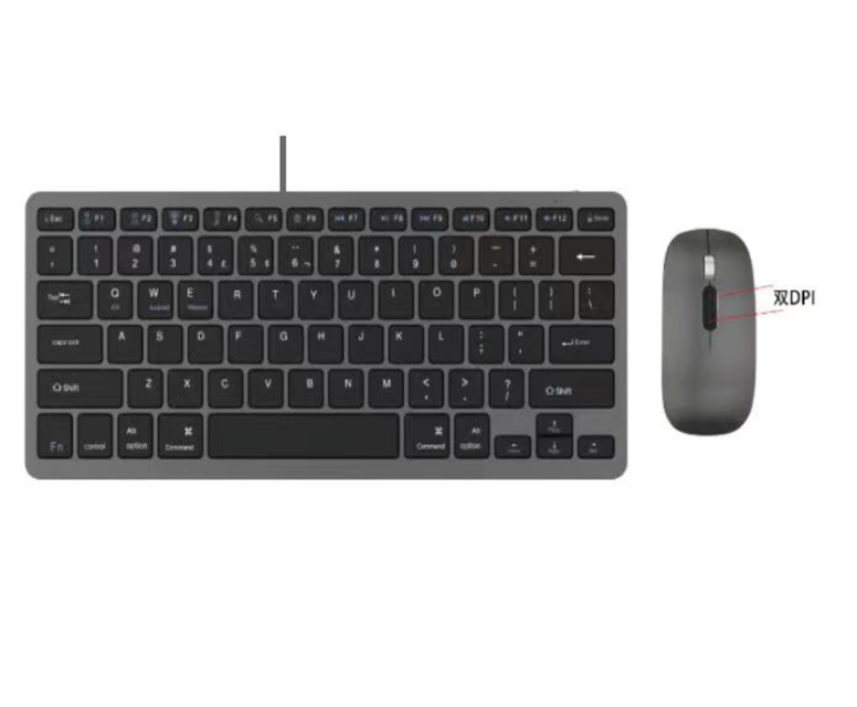Slim Metal BT Dual-Mode Combo, 78 chiavi + mouse a rulli, tipo C ricaricabile