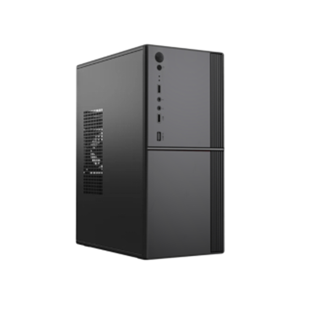 Case ATX compatto SPCC da 0,33 mm, ventola anteriore da 12 cm, doppia USB+audio, supporto M-ATX, 260*160*350 mm
