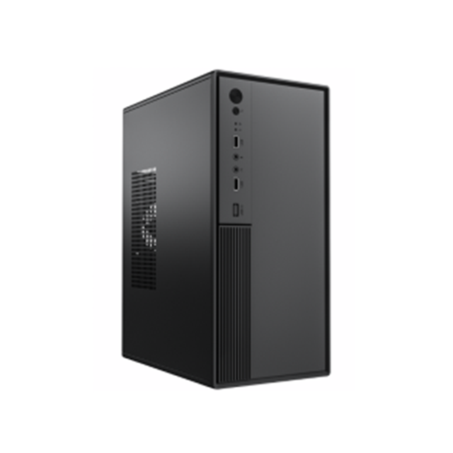 Case ATX compatto SPCC da 0,33 mm, ventola anteriore da 12 cm, doppia USB+audio, supporto M-ATX, 260*160*350 mm
