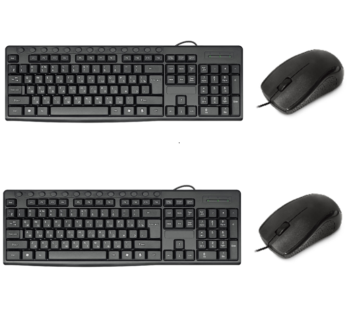 Tastiera multimediale e mouse a prova d'acqua cablata 104-Key + 13 tasti veloci / 1200 DPI HIPS personalizzabile