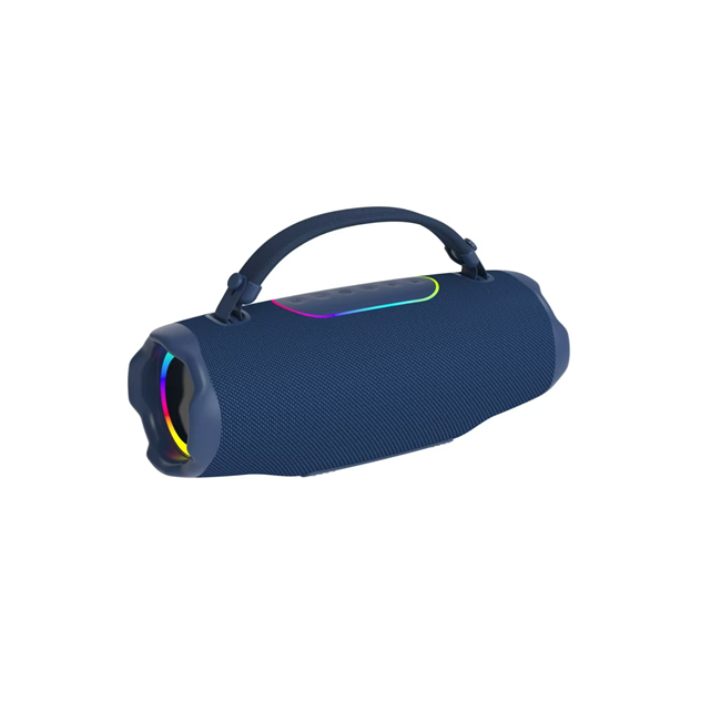 60W RGB Party Speaker, 2.1CH Deep Bass + luci dinamiche, 3600mAh Desktop Portable Audio (Nero / Blu / Grigio)