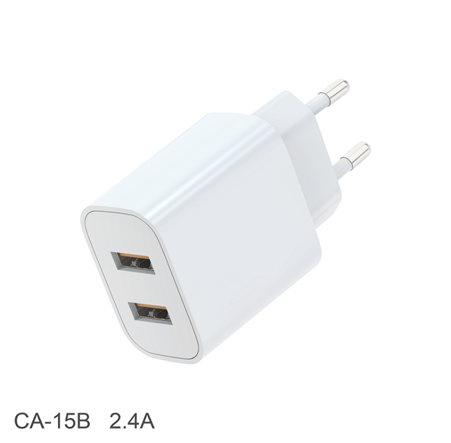 12W EU Plug 5V 2.4A Power Adapter Color Box,White