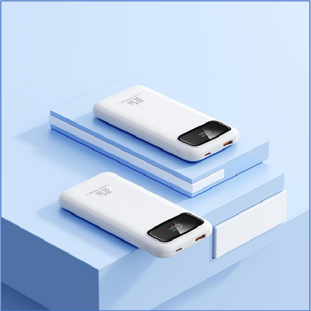 Power Bank Smart Display da 10000mAh 22.5W, Ricarica Rapida PD Type-C, Schermo Digitale e Approvato per Voli Aerei