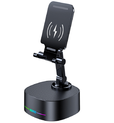 8W di potenza 15W di ricarica wireless RGB luce ambientale 2000mAh batteria Bluetooth 5.3 TWS connessione per campeggio all'aperto